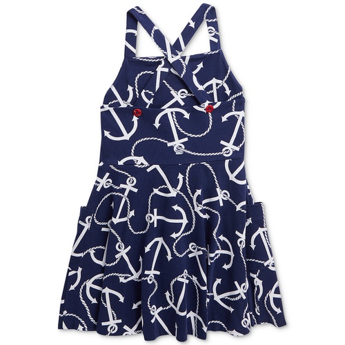 폴로 랄프로렌 Toddler & Little Girls Anchor-Print Cotton Jersey Dress