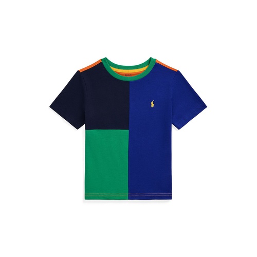 폴로 랄프로렌 Toddler and Little Boys Color-Blocked Cotton Jersey Tee