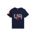 Toddler and Little Boys Team USA Cotton Jersey Graphic Tee