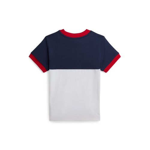 폴로 랄프로렌 Toddler and Little Boy Logo Heavyweight Cotton Jersey Tee