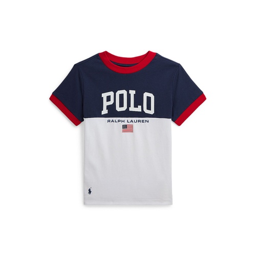 폴로 랄프로렌 Toddler and Little Boy Logo Heavyweight Cotton Jersey Tee