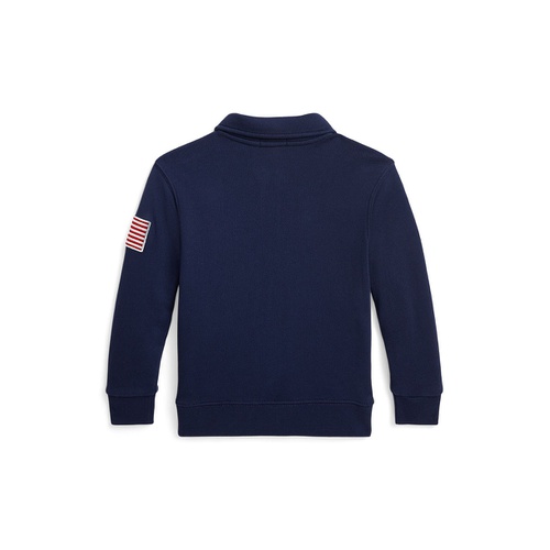 폴로 랄프로렌 Toddler and Little Boys USA Terry Quarter-Zip Sweatshirt