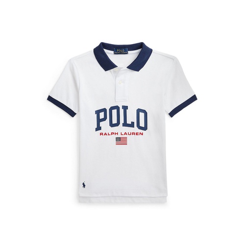 폴로 랄프로렌 Toddler and Little Boy Logo Heavyweight Cotton Jersey Polo