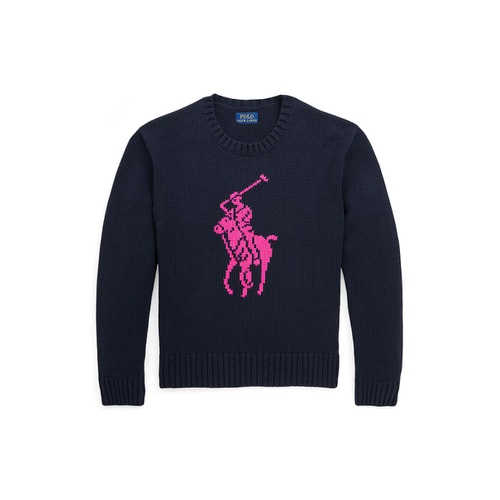 폴로 랄프로렌 Big Girls Big Pony Cotton Sweater