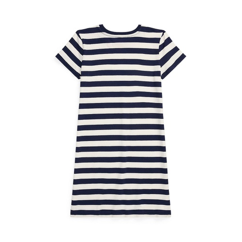 폴로 랄프로렌 Big Girls Striped Cotton Jersey Tee Dress