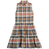 Big Girls Angela Plaid Cotton Madras Shirtdress