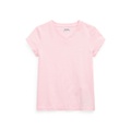 Toddler and Little Girls Short Sleeve Cotton Jersey V Neck T shirt