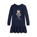 Big Girls Polo Bear Fleece Dress