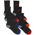 6-Pk. Color-Blocked Crew Socks Little Boys & Big Boys