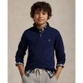 Big Boys Cotton Interlock Quarter Zip Pullover