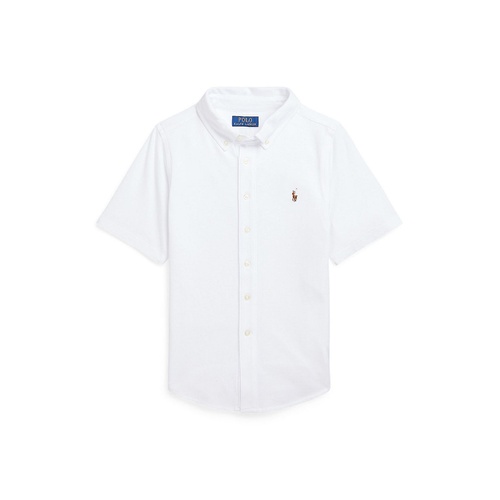 폴로 랄프로렌 Big Boys Knit Oxford Short-Sleeve Shirt