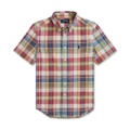 Big Boys Cotton Madras Short-Sleeve Shirt