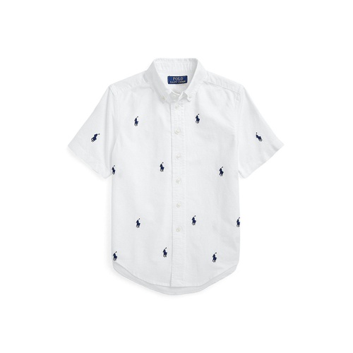 폴로 랄프로렌 Toddler and Little Boys Polo Pony Oxford Short-Sleeve Shirt