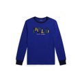 Big Boys Corduroy-Logo Cotton Long-Sleeve Tee