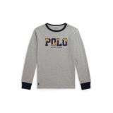 Big Boys Corduroy-Logo Cotton Long-Sleeve Tee