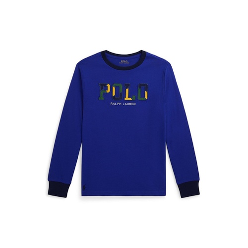 폴로 랄프로렌 Big Boys Corduroy-Logo Cotton Long-Sleeve Tee