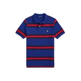 Big Boys Striped Cotton Mesh Polo Shirt