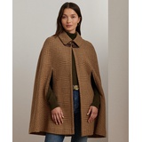 Womens Wool-Blend Cape Coat