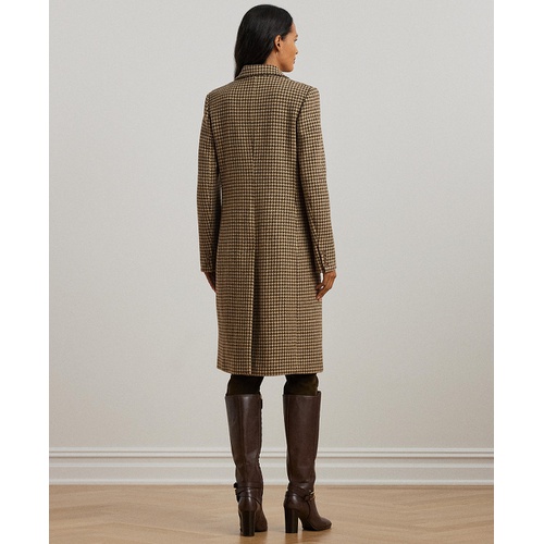 폴로 랄프로렌 Womens Double-Breasted Houndstooth Coat