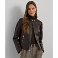 Womens Leather Moto Jacket