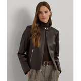 Womens Leather Moto Jacket