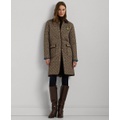 Womens Collared Quilted Coat