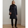 Womens Collared Quilted Coat