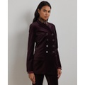 Womens Double-Breasted Velvet Blazer