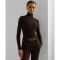 Womens Ribbed Turtleneck Sweater