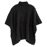 Pointelle Poncho with Lurex