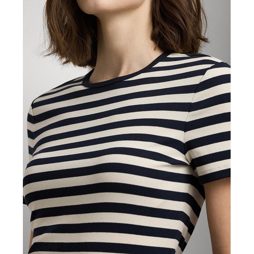 폴로 랄프로렌 Womens Striped Crewneck Tee