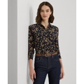 Womens Collared Floral Shirt