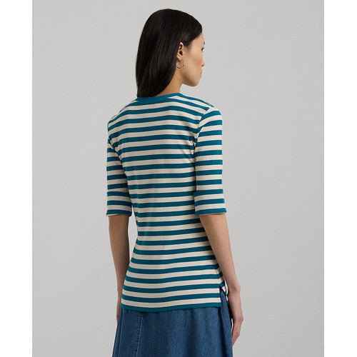 폴로 랄프로렌 Petite Striped Henley Tee