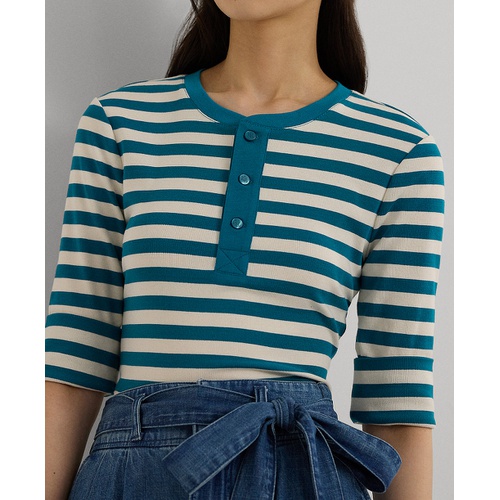 폴로 랄프로렌 Petite Striped Henley Tee