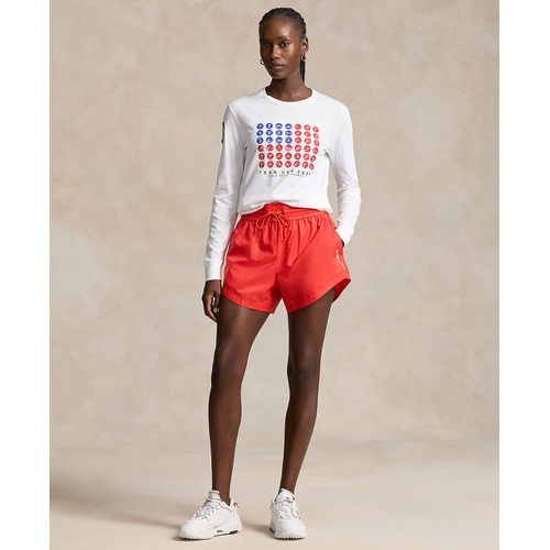 폴로 랄프로렌 Womens Team USA Graphic Jersey Long-Sleeve Tee