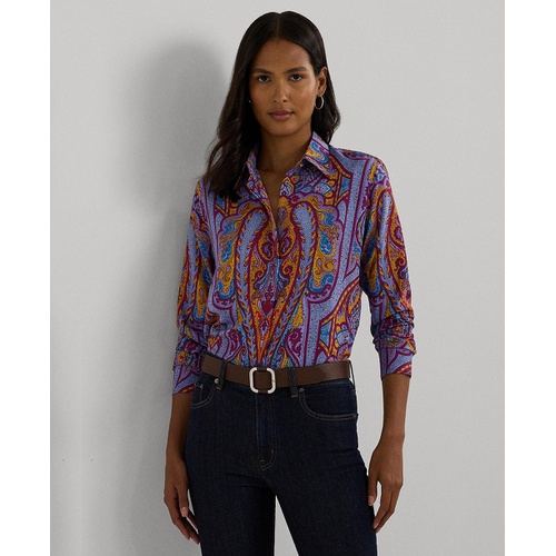 폴로 랄프로렌 Womens Collared Paisley Shirt