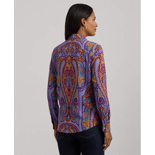 폴로 랄프로렌 Womens Collared Paisley Shirt