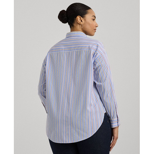 폴로 랄프로렌 Plus Size Cotton Striped Shirt