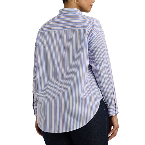 폴로 랄프로렌 Plus Size Cotton Striped Shirt