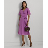 Womens Belted Georgette Dress