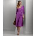 Womens Surplice Jersey Dress