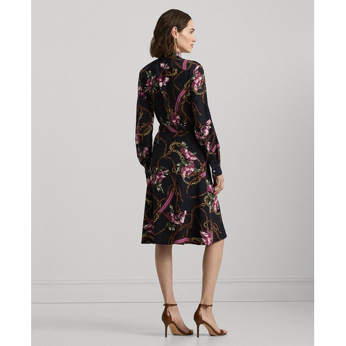 폴로 랄프로렌 Womens Belted Floral Shirtdress