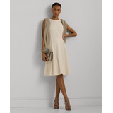 Womens Ponte Fit-and-Flare Dress