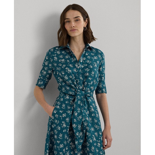 폴로 랄프로렌 Womens Linen Floral Shirtdress