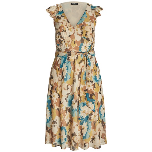 폴로 랄프로렌 Plus Size Floral Empire-Waist A-Line Dress