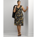 Plus Size Belted A-Line Dress