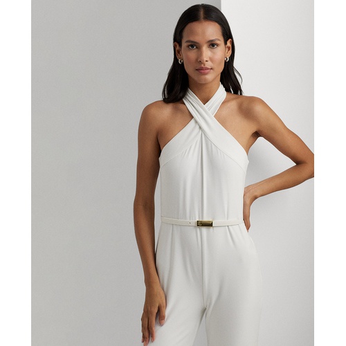 폴로 랄프로렌 Womens Wide-Leg Halter Jumpsuit