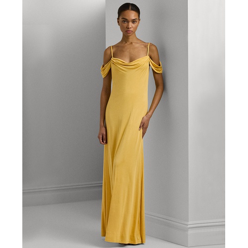 폴로 랄프로렌 Womens Off-The-Shoulder Jersey Gown