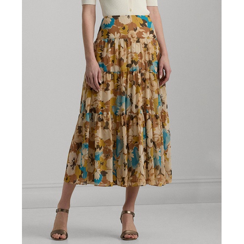 폴로 랄프로렌 Womens Floral A-Line Skirt Regular & Petite