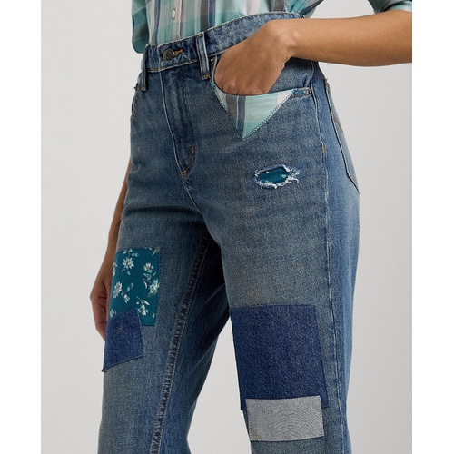 폴로 랄프로렌 Womens Patchwork Boyfriend Jeans Regular & Petite